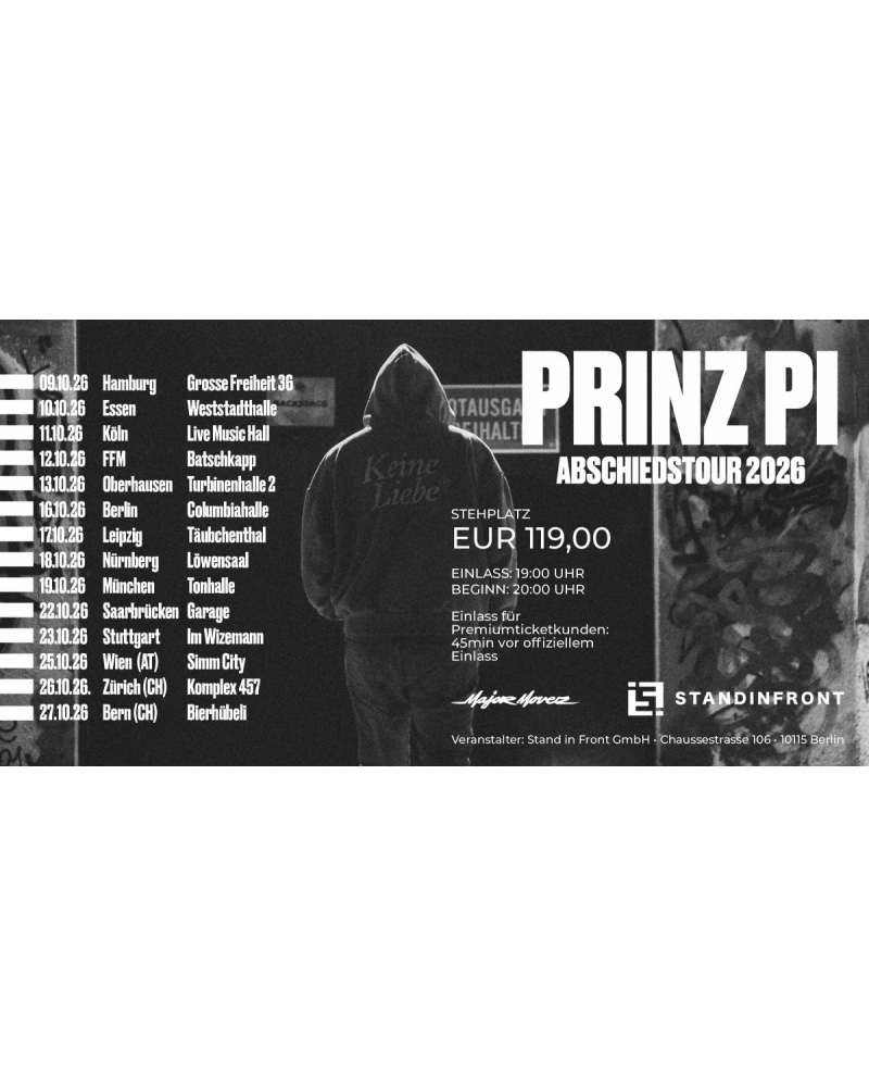 Premium Upgrade-Ticket Abschiedstour 2026