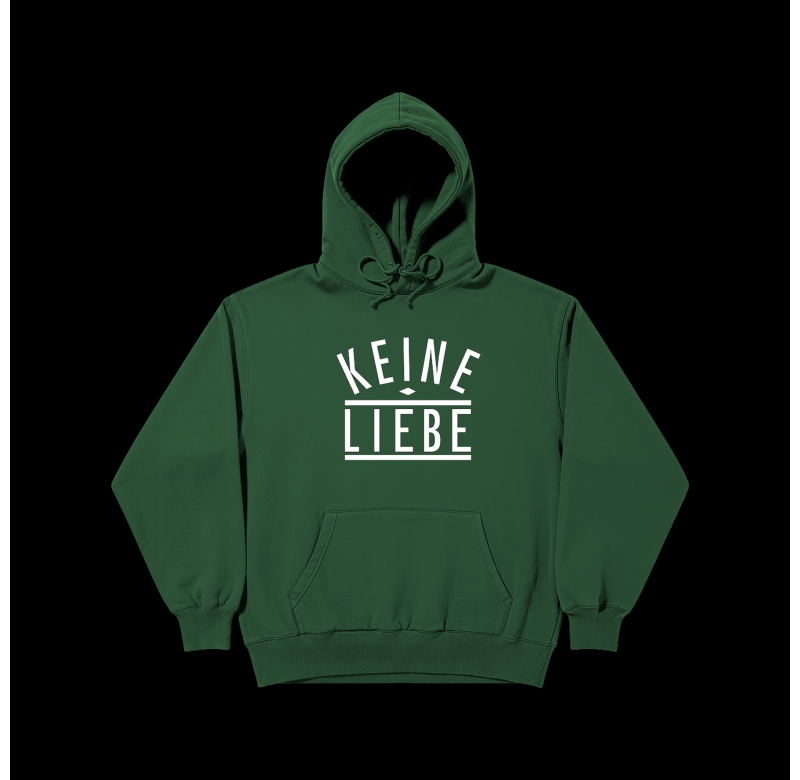 Hoodie Keine Liebe Green